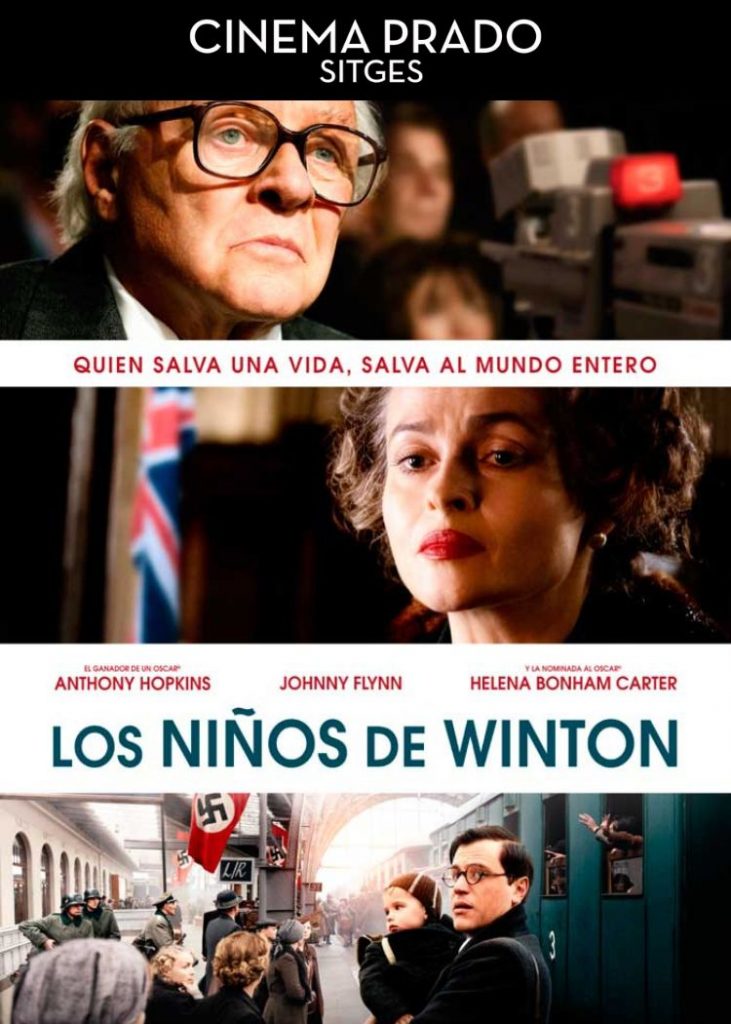 Los Niños de Winton arriba a Sitges. Imatge del cartell de la pel·lícula amb la imatge de l'actor Anthony Hopkins i l'actriu Helena Bonham Carter.
